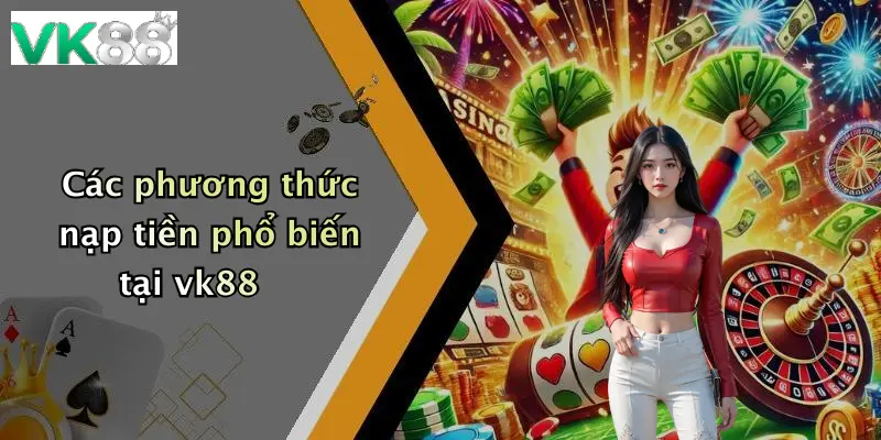 Các phương thức nạp tiền phổ biến tại vk88